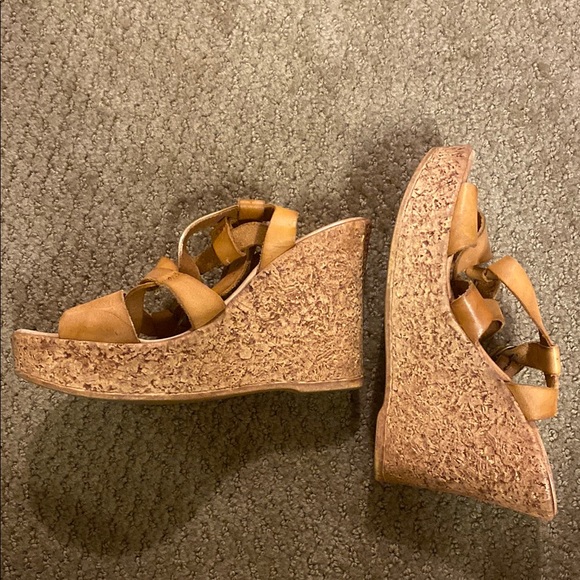 Brown Wedge Sandals - Picture 4 of 4